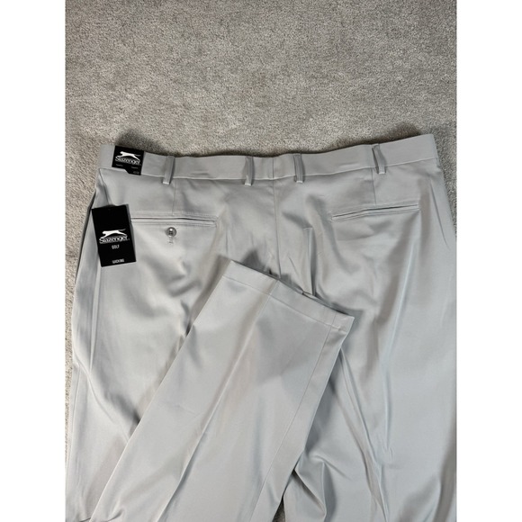 Slazenger Mens Golf Pants W42 L30 Grey Core Pant Wicking NWT - Picture 1 of 9